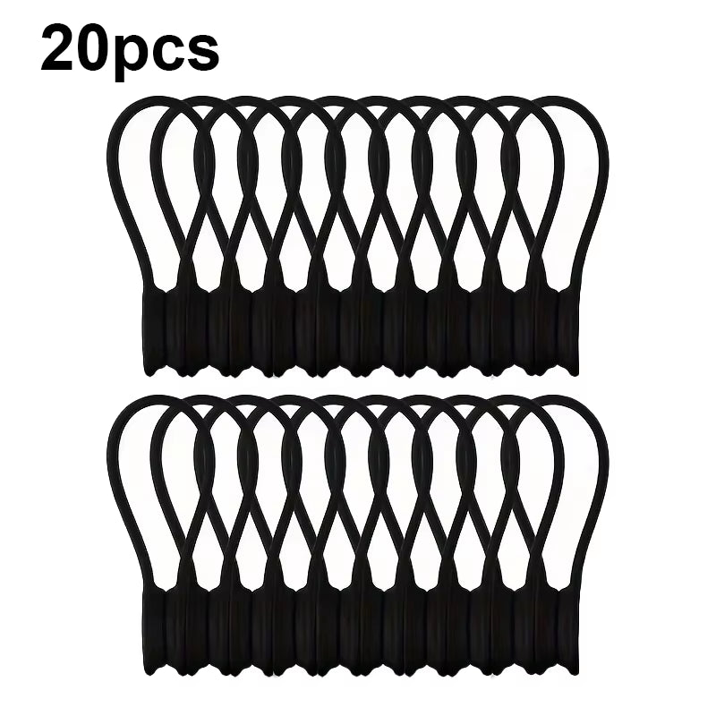 10Pcs Magnetic Cable Clip - Black Magnetic Silicone Cable Organizer Cable Ties Reusable Cable Ties for Home, Kitchen, Office