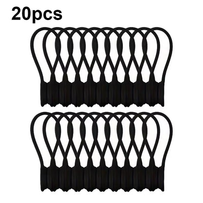 10Pcs Magnetic Cable Clip - Black Magnetic Silicone Cable Organizer Cable Ties Reusable Cable Ties for Home, Kitchen, Office
