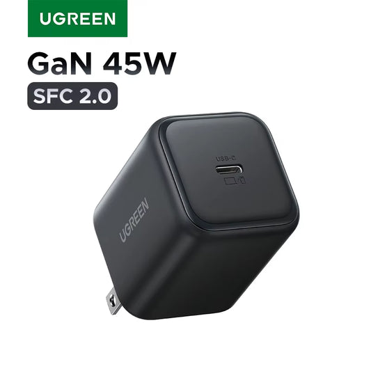 45W Gan Charger PD3.0 Fast Charger PPS QC3.0 Quick Charge for Samsung S25 S24 Ultra Iphone 17 16 15 Pro Max Ipad Tablet