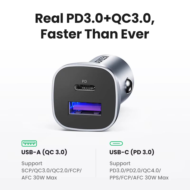 Car Charger Type C Fast USB Charger for Iphone 17 16 15 Xiaomi Car Charging Quick 4.0 3.0 Charge Mobile Phone PD Charger