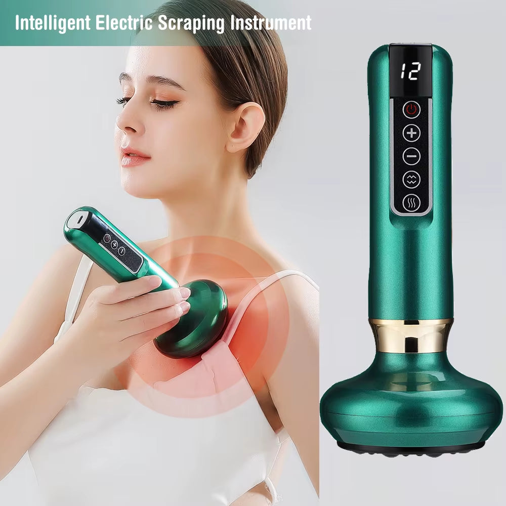 Electric Cupping Device 12/6 Level Vacuum Cupping Cans Rechargeable Scraping Cupping Cans Suction Massage Apparatus