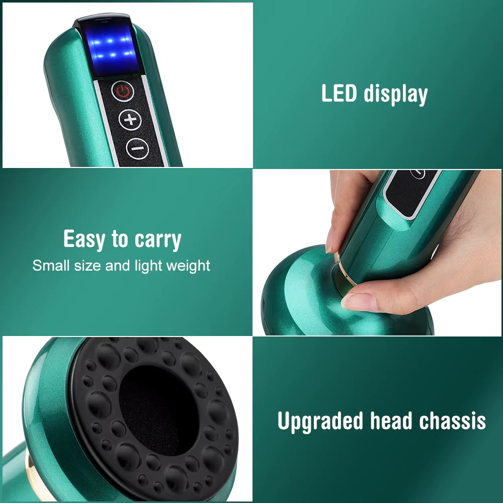 Electric Cupping Device 12/6 Level Vacuum Cupping Cans Rechargeable Scraping Cupping Cans Suction Massage Apparatus