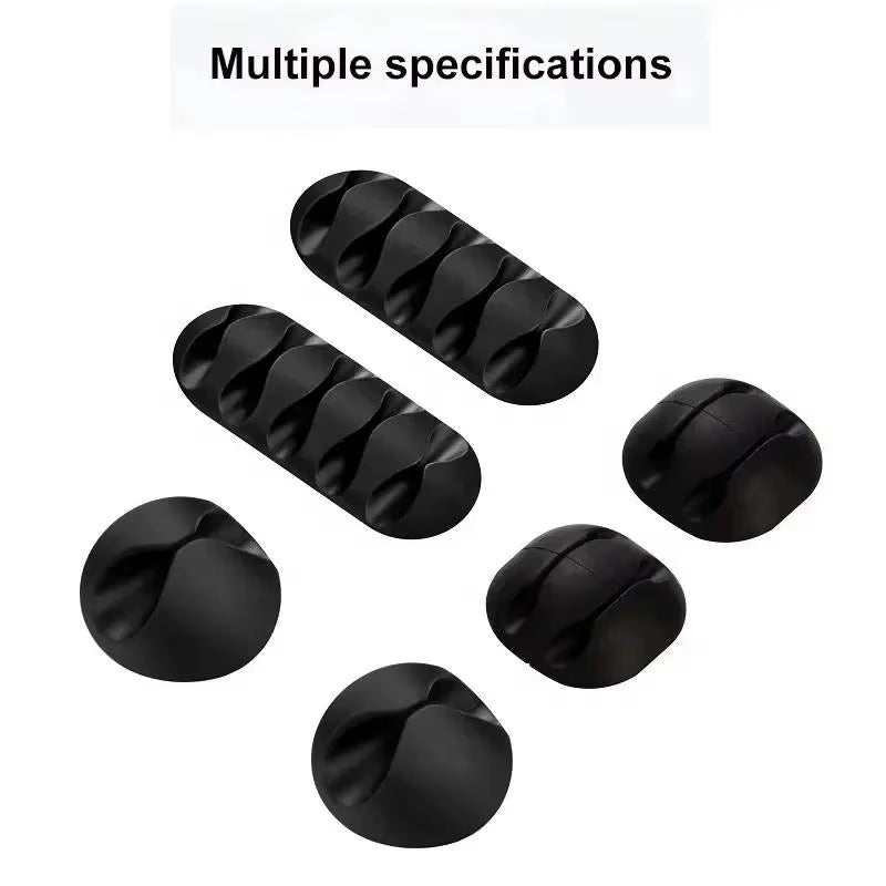Silicone Cable Organizer Desktop Charging Data Cable Organizer USB Cable Winder Management Clips Holder for Mouse Cord Keyboard