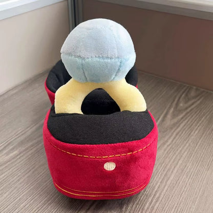 1 Set Funny Gifts Diamond Ring and Box Case Plush Toy Creative Stuffed Pet Chew Toys for Dog Engagement Wedding Oversized Ring