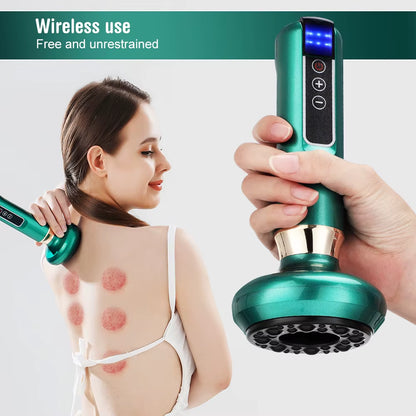Electric Cupping Device 12/6 Level Vacuum Cupping Cans Rechargeable Scraping Cupping Cans Suction Massage Apparatus
