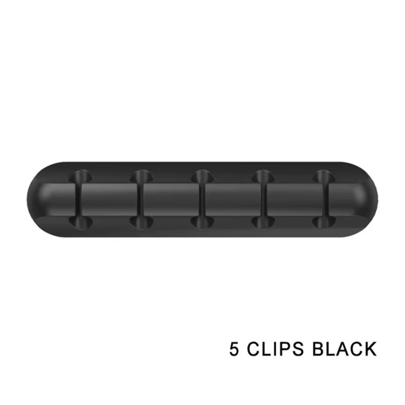 Silicone Cable Organizer Desktop Charging Data Cable Organizer USB Cable Winder Management Clips Holder for Mouse Cord Keyboard