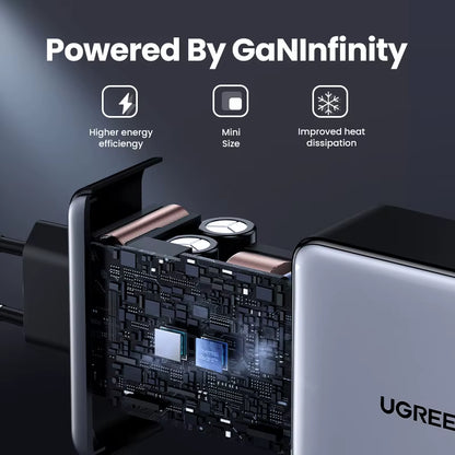160W Gan Charger PD3.1 Type C for Macbook Pro Laptop USB Fast Charger QC4.0 3.0 Quick Charge for Iphone 17 Xiaomi Tablet