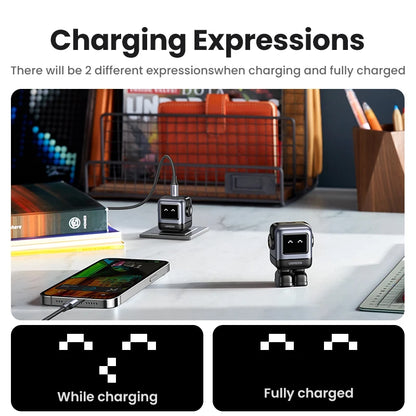 【NEW Sale】 30W Gan Charger Robot Design PD Fast Charger PPS PD3.0 for Iphone 15 14 Fast Charge for Xiaomi Samsung Tablets