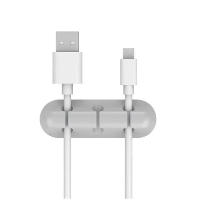 Silicone Cable Organizer Desktop Charging Data Cable Organizer USB Cable Winder Management Clips Holder for Mouse Cord Keyboard