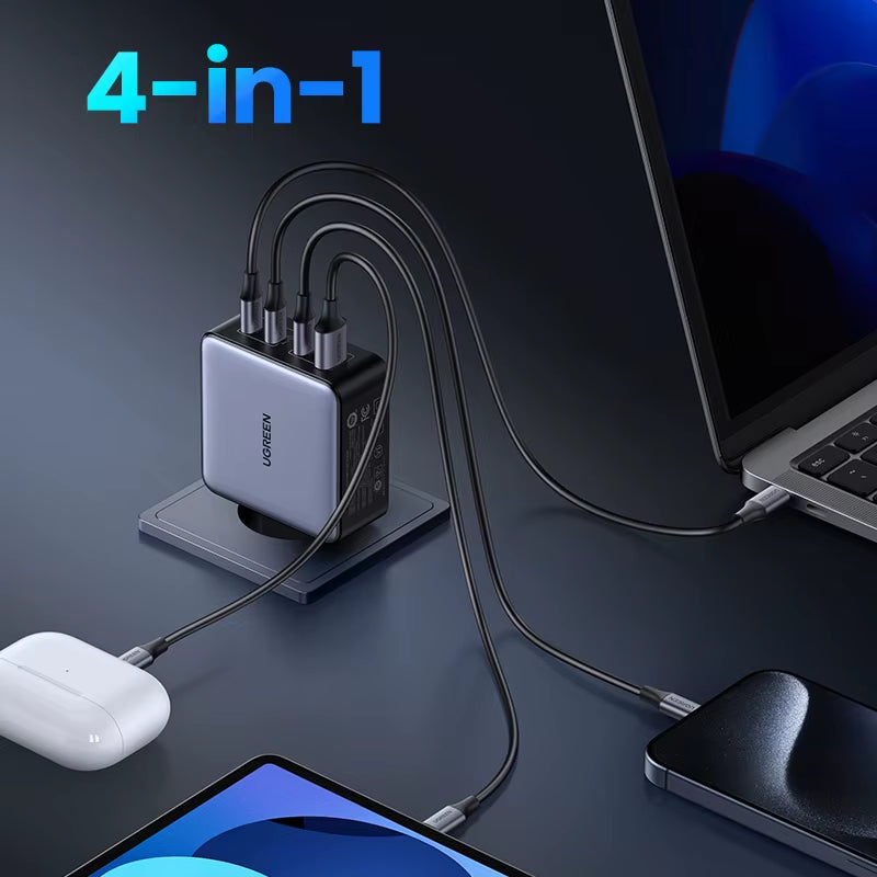 160W Gan Charger PD3.1 Type C for Macbook Pro Laptop USB Fast Charger QC4.0 3.0 Quick Charge for Iphone 17 Xiaomi Tablet