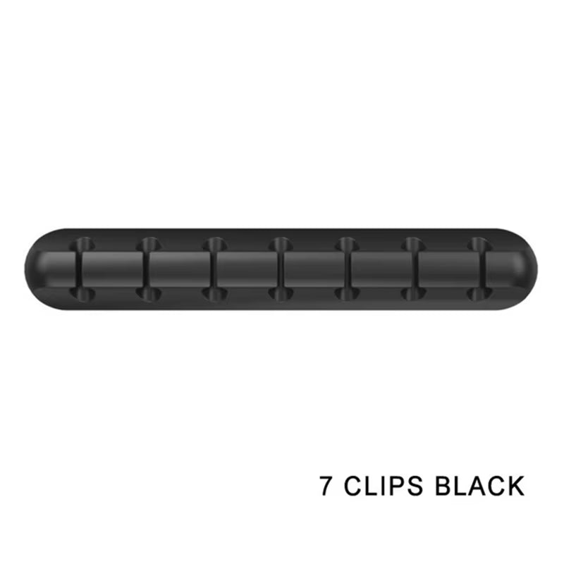 Silicone Cable Organizer Desktop Charging Data Cable Organizer USB Cable Winder Management Clips Holder for Mouse Cord Keyboard