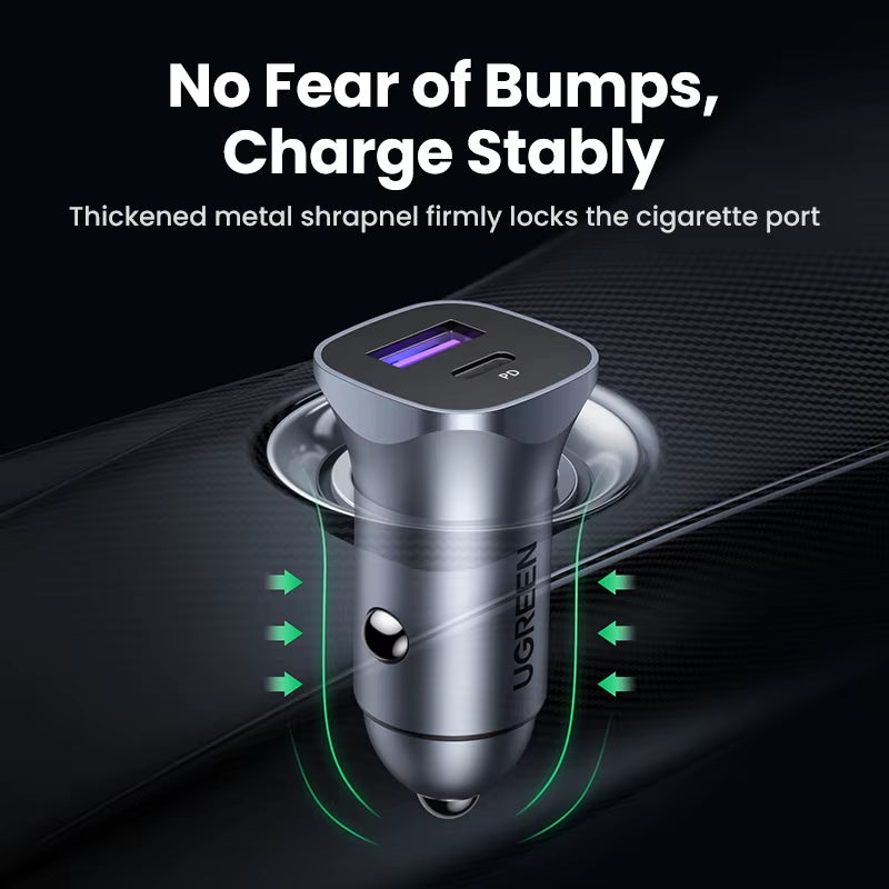 Car Charger Type C Fast USB Charger for Iphone 17 16 15 Xiaomi Car Charging Quick 4.0 3.0 Charge Mobile Phone PD Charger