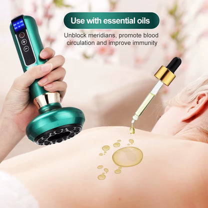Electric Cupping Device 12/6 Level Vacuum Cupping Cans Rechargeable Scraping Cupping Cans Suction Massage Apparatus