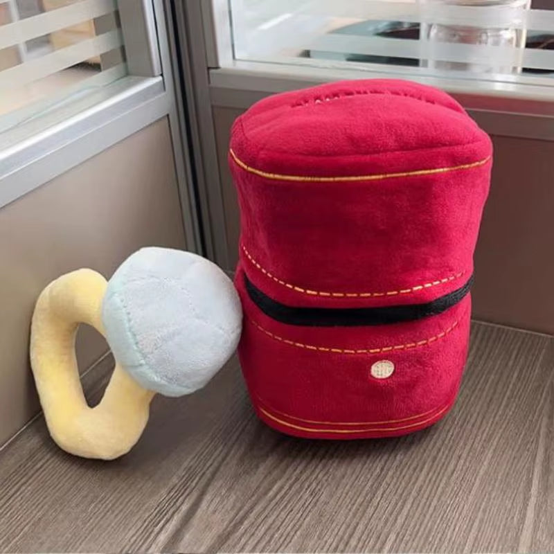 1 Set Funny Gifts Diamond Ring and Box Case Plush Toy Creative Stuffed Pet Chew Toys for Dog Engagement Wedding Oversized Ring