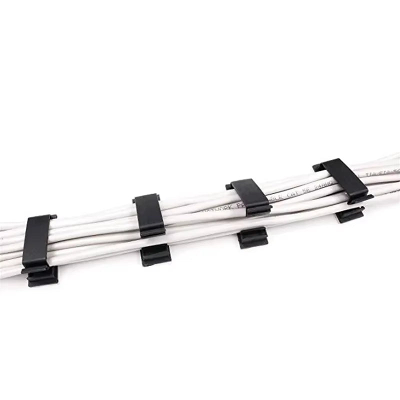Cable Fixing Clip Cable Wire Sorting Buckle Chassis Organizer 19*47 Black and White Organizer