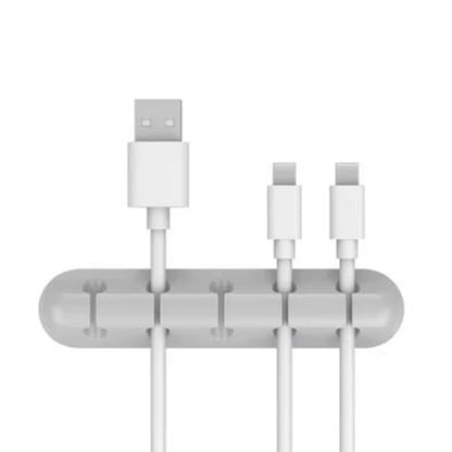 Silicone Cable Organizer Desktop Charging Data Cable Organizer USB Cable Winder Management Clips Holder for Mouse Cord Keyboard