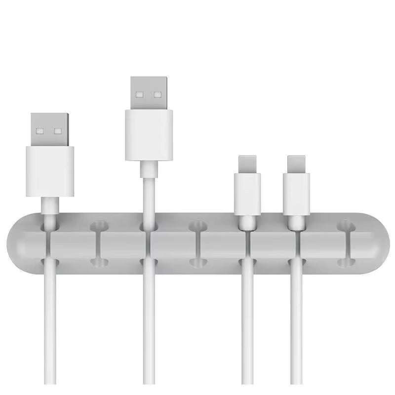 Silicone Cable Organizer Desktop Charging Data Cable Organizer USB Cable Winder Management Clips Holder for Mouse Cord Keyboard