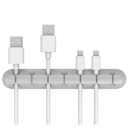 Silicone Cable Organizer Desktop Charging Data Cable Organizer USB Cable Winder Management Clips Holder for Mouse Cord Keyboard