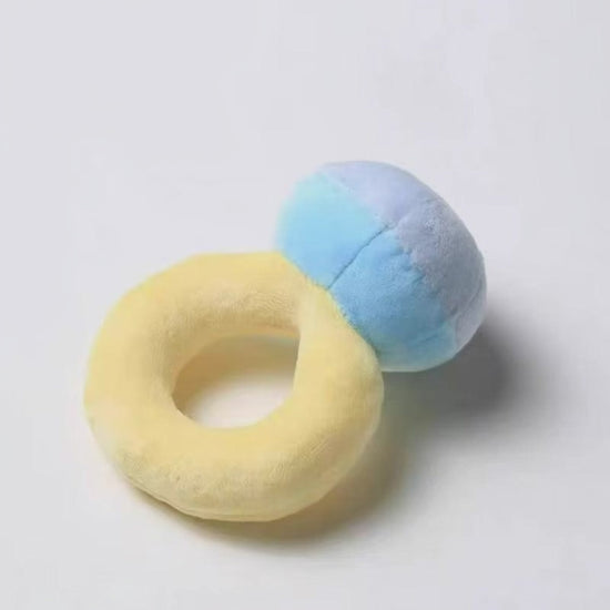Video for 1 Set Funny Gifts Diamond Ring and Box Case Plush Toy Creative Stuffed Pet Chew Toys for Dog Engagement Wedding Oversized Ring